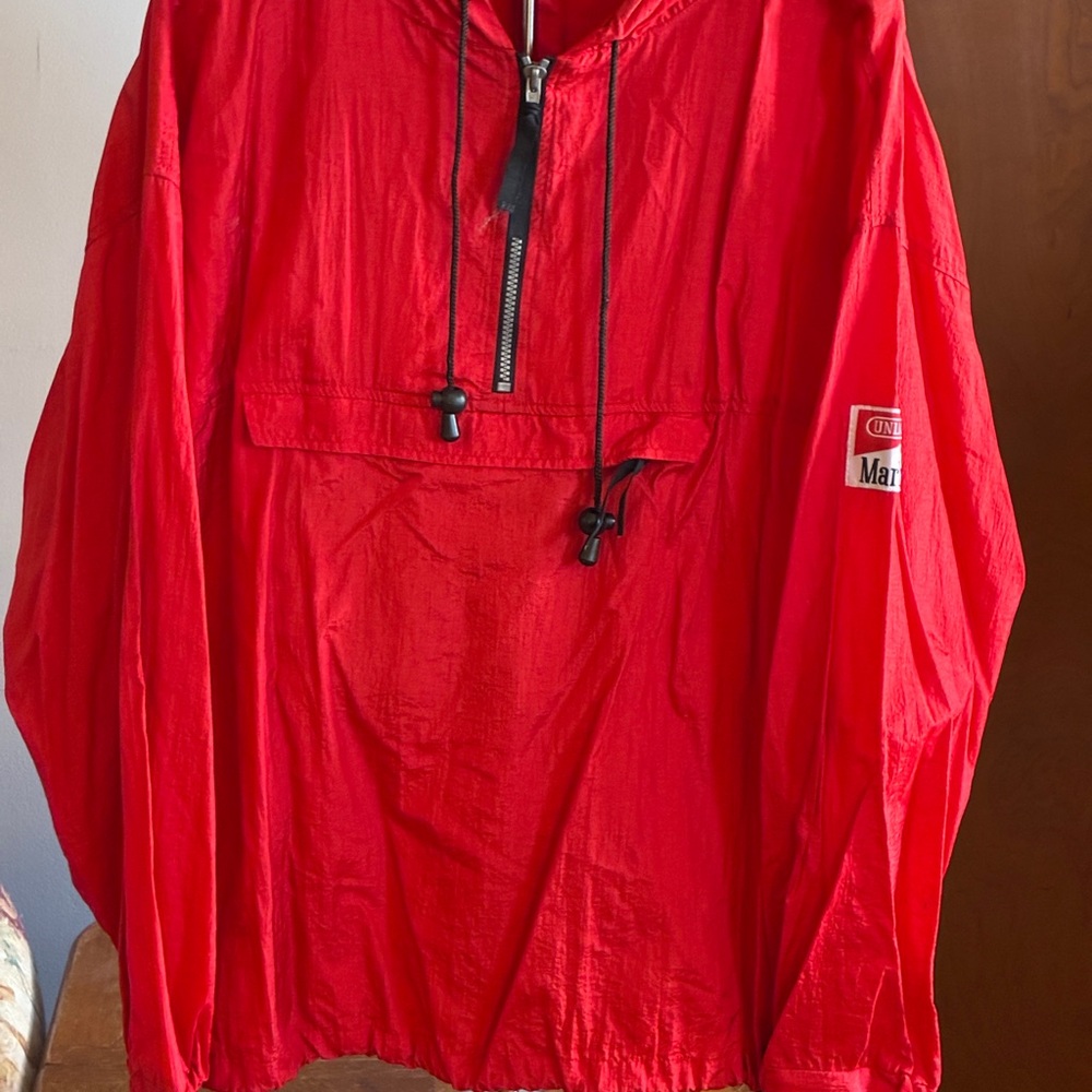 Red Windbreaker Jacket